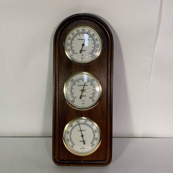 Springfield Weather Station Thermometer Barometer Hydrometer USA - Picture 1 of 14